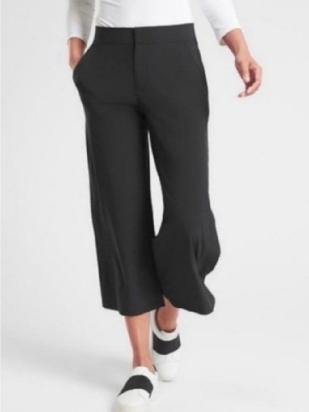 Athleta ‘TRIBECA’ button wide leg crop